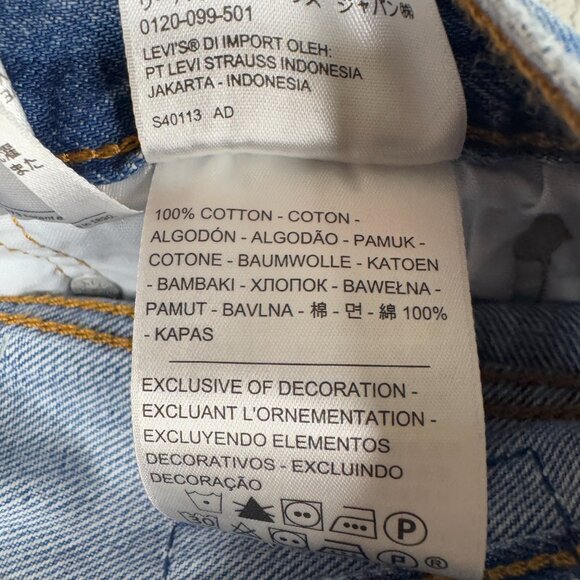 Levis Premium Jeans Womens 30x30 Medium Wash Original Fit 100% Cotton Button Fl - Picture 13 of 15